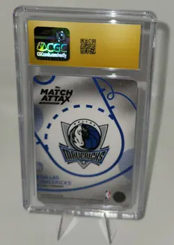 2025 Topps Match Attax Hot Prospects Cooper Flagg HP-CF CGC Pristine 10 black - Image 2