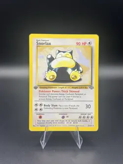Pokemon TCG Snorlax Card 27/64 Jungle Set 1st Edition Rare Vintage WotC - Image 1
