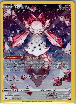 Diancie GG13/GG70 SWSH: Crown Zenith: Galarian Gallery - Pokemon Card - NM - Image 1