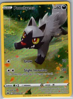 Poochyena GG33/GG70 SWSH: Crown Zenith: Galarian Gallery - Pokemon Card - NM - Image 1