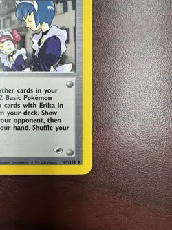 Pokemon Card Erika's Maids 109/132 Gym Heroes Trainer 1st Edition Light Play - Image 5