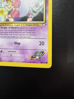 Pokemon Card - Sabrina's Mr. Mime Gym Heroes 94/132 Common 1st Edition - Image 5