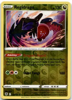 Regidrago 118/189 Reverse Holo SWSH10: Astral Radiance Pokemon Card NM - Image 1