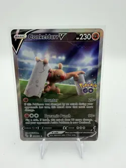 Pokemon Card TCG - Conkeldurr V 074/078 Alt Art Full Art Pokemon GO - Image 1