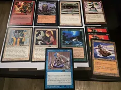 MTG Oversized 6x9 Card Lot 11 Magic Arena League Promos Necropotence & More! LP - Image 1