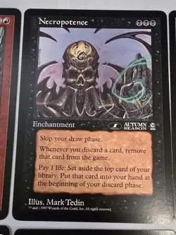 MTG Oversized 6x9 Card Lot 11 Magic Arena League Promos Necropotence & More! LP - Image 2