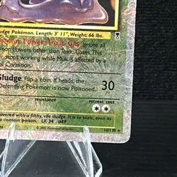 2002 Pokemon Card TCG Muk 16/110 Legendary Collection Reverse Holo Rare Foil LP - Image 2