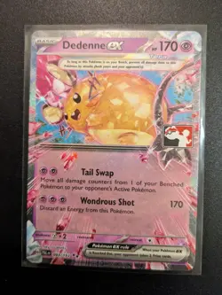 Play! Stamped #093/193 Dedenne ex Pokemon Prize Pack Series Cards - Image 1