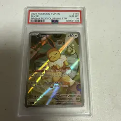 PSA 10 Eevee 173 SVP en Prismatic Evolutions ETB Promo Pokemon Card GEM MINT - Image 3