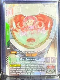 Flit Asuno GD02-088 Gundam NewType Rising Card Rare+ RP Near Mint NM - Image 3