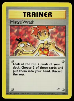 Pokemon Card - Misty's Wrath Gym Heroes 114/132 Uncommon - Image 1