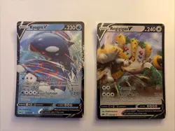 ✨ Kyogre V & Regigigas V Crown Zenith Ultra Rare Holo Pokemon Card Lot NM 🔥 - Image 1