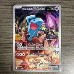 Team Rocket's Wobbuffet 203 Sv: Scarlet & Violet Promo Cards Holo - Image 1