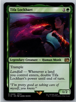 MTG Tifa Lockhart 0206 Final Fantasy Regular Rare Legendary Creature NM/M - Image 1
