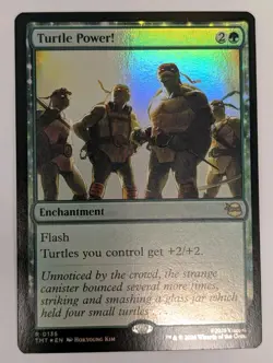 Turtle Power! Teenage Mutant Ninja Turtles Foil - MTG RARE - Image 1