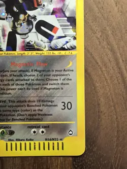Magneton H16/H32 Aquapolis Holo Rare Stage 1 70 HP English 2002 - Image 4