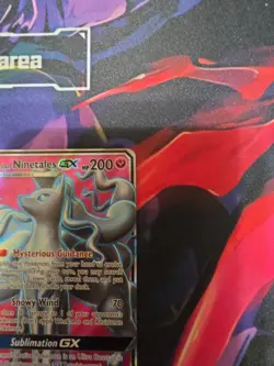 Alolan Ninetales GX 205/214 Ultra Rare Lost Thunder Pokemon Near Mint A946 - Image 4