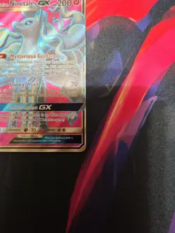 Alolan Ninetales GX 205/214 Ultra Rare Lost Thunder Pokemon Near Mint A946 - Image 5