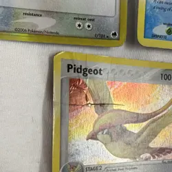 DAMAGED Pokemon card holo lot Ampharos Delta Species, Swampert & Pidgeot DAMAGED - Image 4