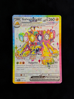 POKEMON TCG GALVANTULA EX 159/142 STELLAR CROWN ULTRA RARE HOLO EN NM - Image 1