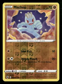 Machop 024/073 Common Champion's Path Pokemon Reverse Holo Lightly Played - Image 1