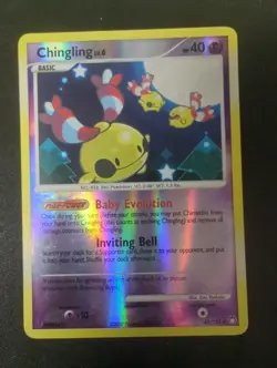 Chingling 42/123 Uncommon Mysterious Treasures Pokemon Reverse Holo LP - Image 1