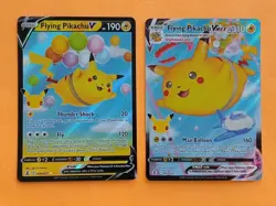 Pokemon Celebrations Flying Pikachu V 006/025 Flying Pikachu VMAX 007/025 - Image 1