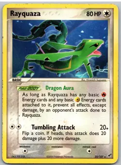 Rayquaza 22/107 Rare Deoxys Pokemon - Image 1