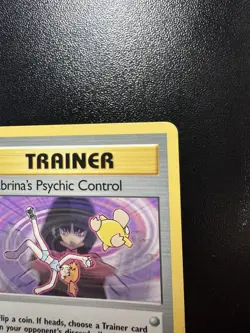 Sabrina's Psychic Control 121/132 Gym Challenge Pokemon 1st Edition LP - Image 4