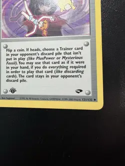 Sabrina's Psychic Control 121/132 Gym Challenge Pokemon 1st Edition LP - Image 5