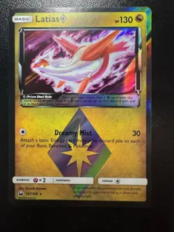 Pokemon TCG Latias Prism Star 107/168 SM Celestial Storm Holo Eng (NM-) - Image 1