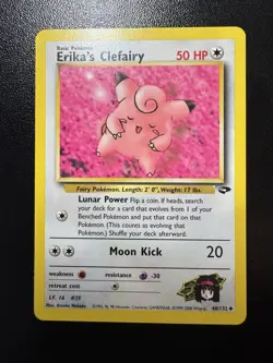 Pokemon TCG Erika’s Clefairy 40/132 Gym Challenge Regular English LP+ - Image 1