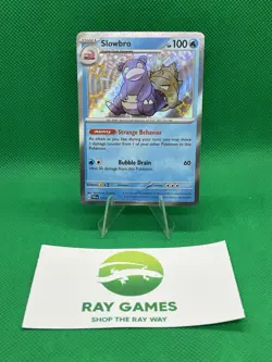 Pokemon TCG Slowbro 117/091 Paldean Fates Holo Baby Shiny Rare NM - Image 1