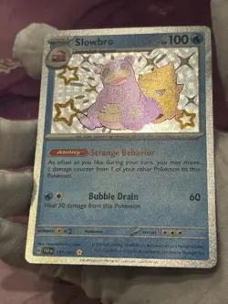 Pokemon TCG Slowbro 117/091 Paldean Fates Holo Baby Shiny Rare NM - Image 5