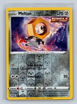 Pokemon TCG - Fusion Strike - Meltan - 188/264 - Reverse Holo - Image 1