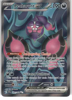 Pecharunt ex 085/064 Ultra Rare Shrouded Fable Pokemon Holo Near Mint - Image 1