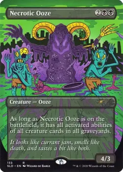 MTG English Necrotic Ooze NM Normal Secret Lair - Image 1