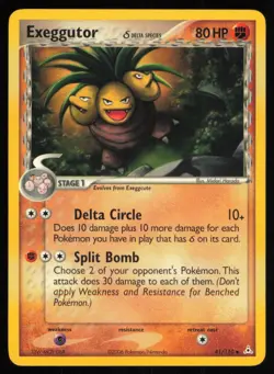 2006 HOLON PHANTOMS EXEGGUTOR (DELTA SPECIES) UNCOMMON #41/110 - Image 1