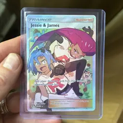 Pokemon TCG Hidden Fates Jessie & James 68/68 Ultra Rare Full Art Holo - Image 1