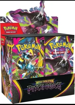 Pokemon Mega Evolution Pitch Black Booster Box Factory Sealed *PRESALE* - Image 1