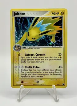 Pokemon TCG Jolteon Unseen Forces 8/115 Holo Holo Rare 70 HP English 2005 LP - Image 1