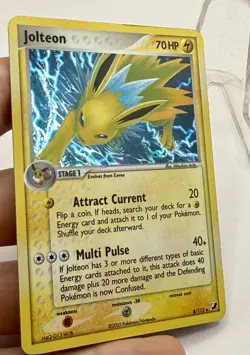 Pokemon TCG Jolteon Unseen Forces 8/115 Holo Holo Rare 70 HP English 2005 LP - Image 2