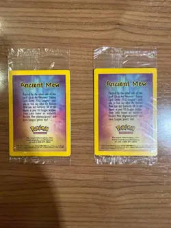 TWO (2) Pokemon 2000 Movie Ancient Mew Holo Factory Sealed - Image 3