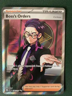 Pokemon TCG Boss’s Orders Corbeau 256/217 Ascended Heroes Full Art NM - Image 1