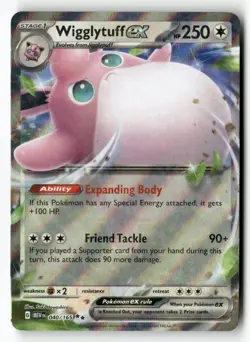 Wigglytuff ex 040/165 Double Rare 151 Pokemon Near Mint - Image 1