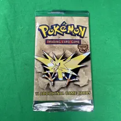 Pokemon TCG Wizards of the Coast Fossil Booster Pack -Zapdos Art SEALED 742818060714 - Image 1