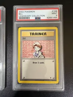 Bill PSA Mint 9 LEGENDARY COLLECTIONS + PSA 7 Base Set Pokemon Lot Collection - Image 2