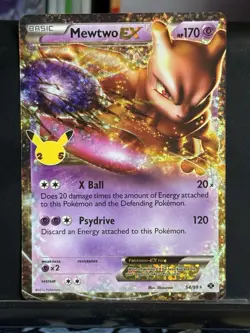 Pokemon TCG Mewtwo EX 54/99 Celebrations: Classic Collection - Image 1