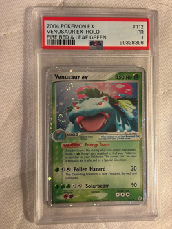 PSA 1 2004 Pokemon EX Venusaur EX-Holo Fire Red & Leaf Green #112 - Image 1