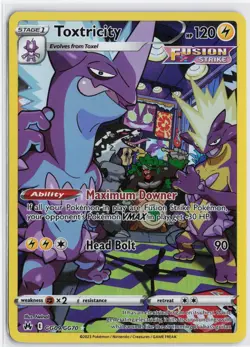 Pokemon TCG Toxtricity Crown Zenith Galarian Gallery GG09/GG70 Holo NM - Image 1